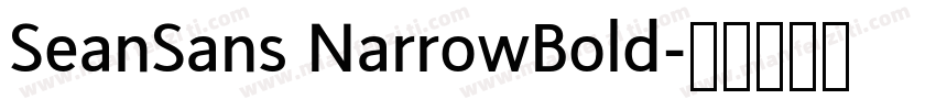 SeanSans NarrowBold字体转换